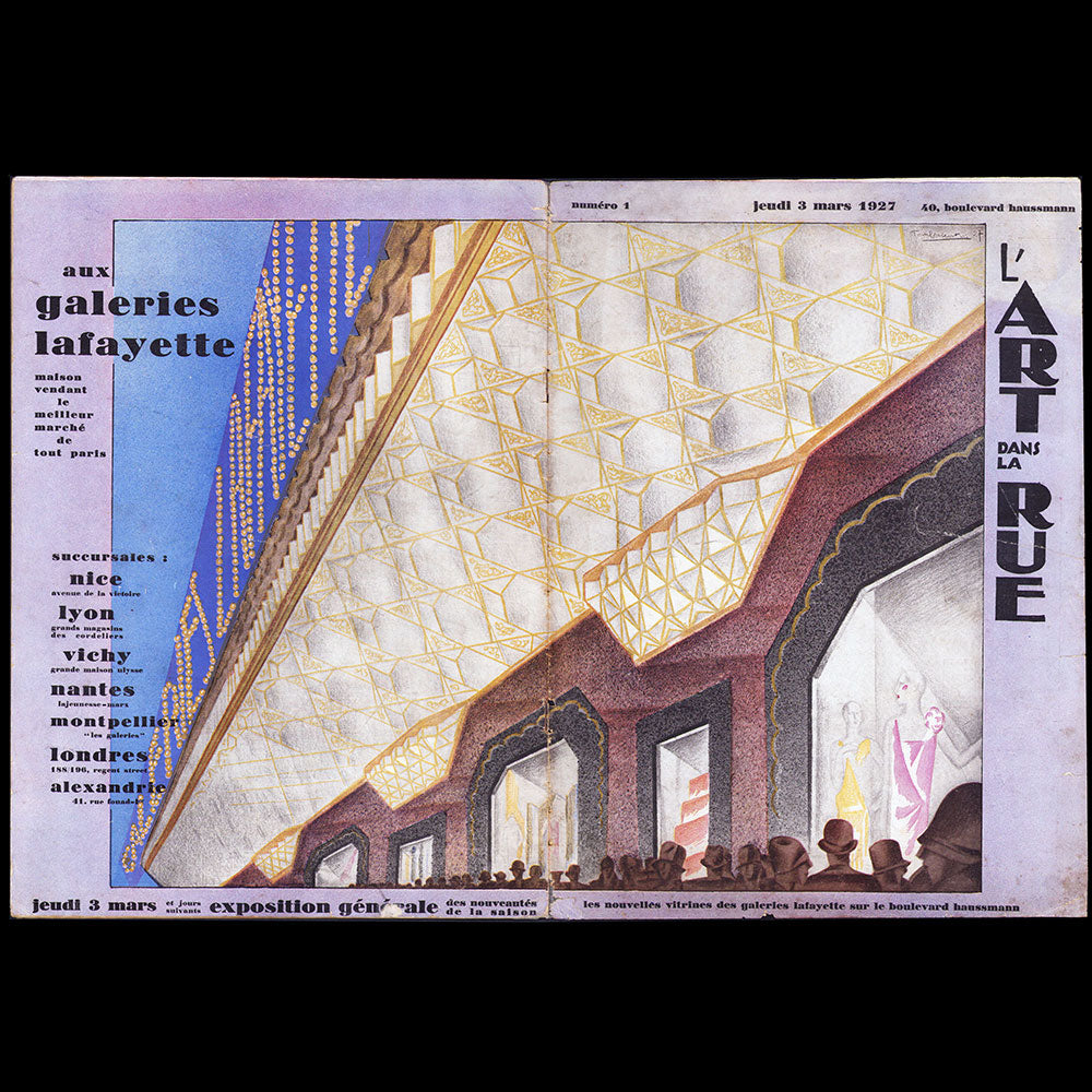Les Galeries Lafayette - L'Art dans la Rue, n°1, mars 1927