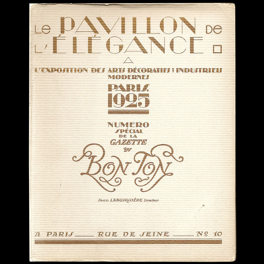 Gazette du Bon Ton (n°7, 1924-1925) - Le Pavillon de l'élégance