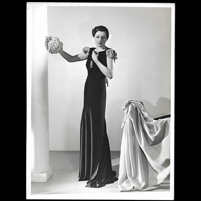 Robert Piguet - Robe du soirée, tirage de Georges Saad (1937)