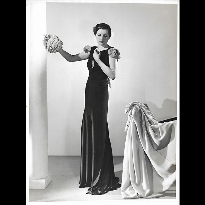 Robert Piguet - Robe du soirée, tirage de Georges Saad (1937)
