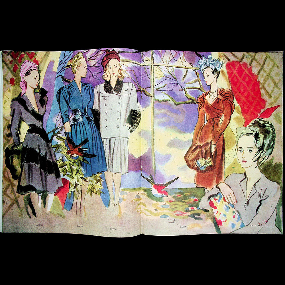 Harmonies, la Femme, la Mode, l'Art (janvier 1945), couverture de Philippe H. Noyer