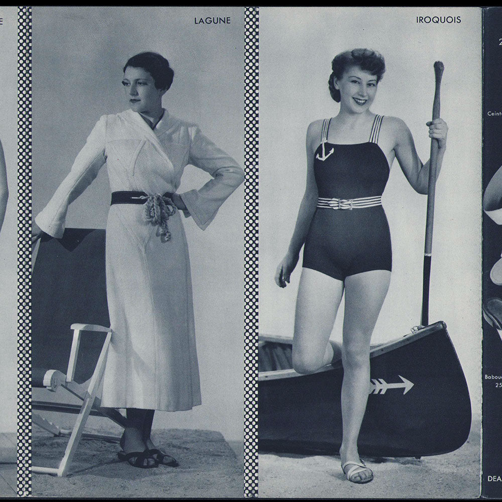 Hermès - Dépliant de modèles pour la plage (1930s)
