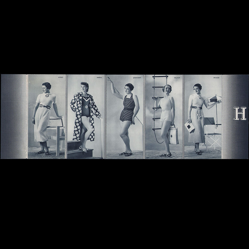 Hermès - Dépliant de modèles pour la plage (1930s)