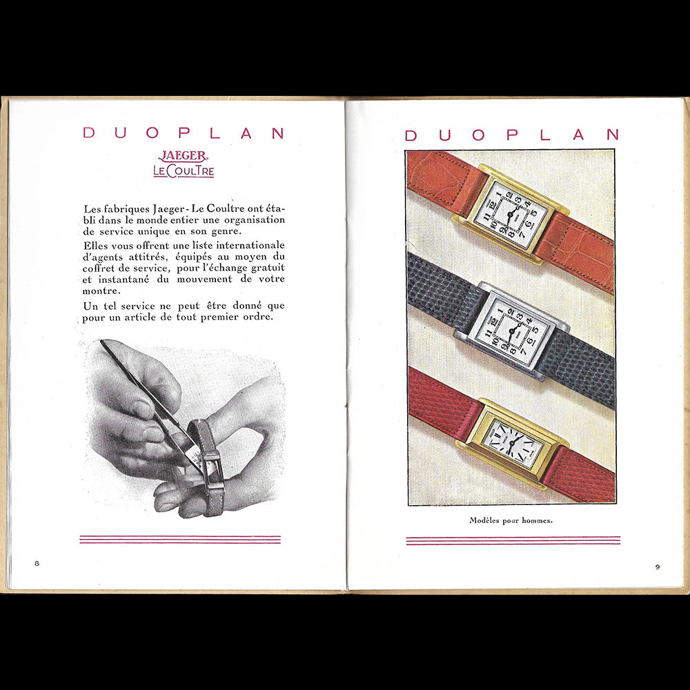 Jaeger-Lecoultre - Catalogue Chefs-d'oeuvre des temps modernes (circa 1932-1937)