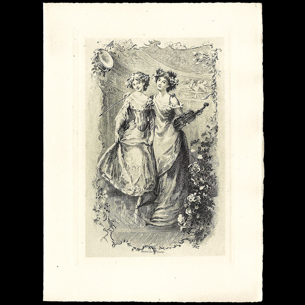 Joseph Horne Company - Invitation annonçant la sélection de modèles de Paris (1910)