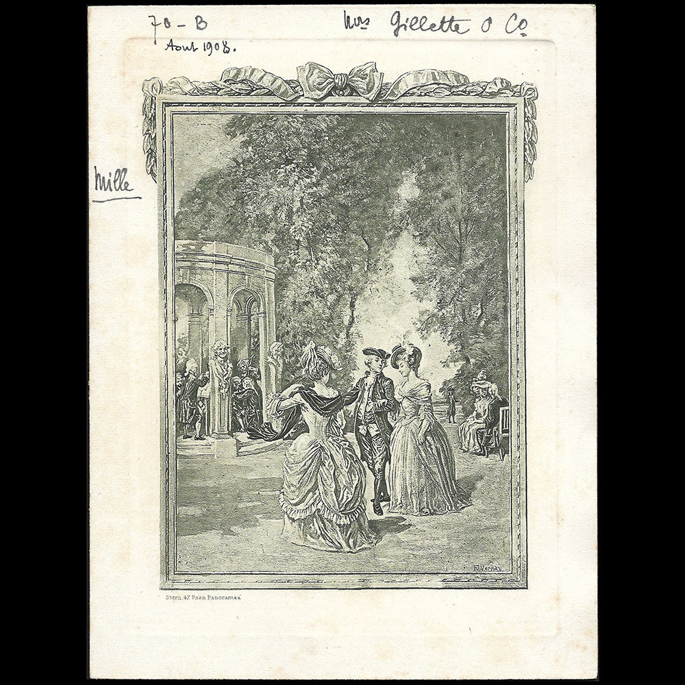 Joseph Horne Company - Invitation annonçant la sélection de modèles de Paris (1908)