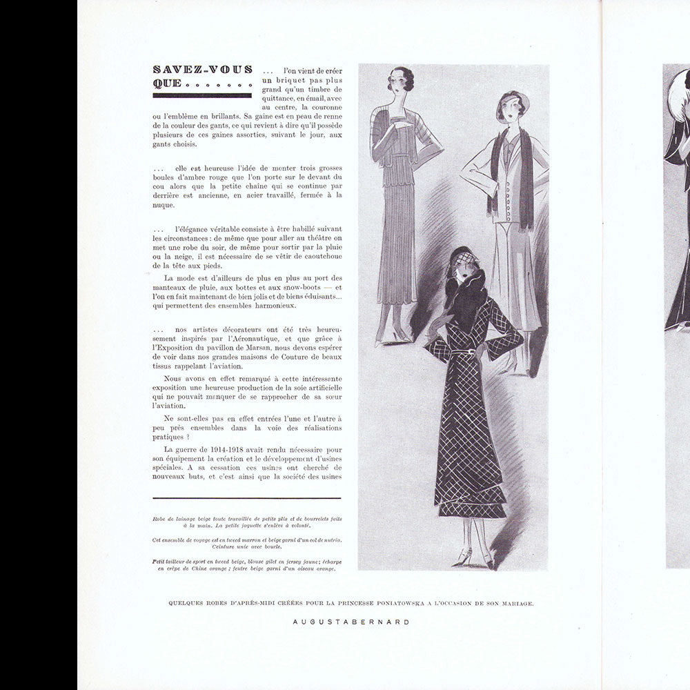 L’Art et la Mode (20 décembre 1930), couverture de Soulié