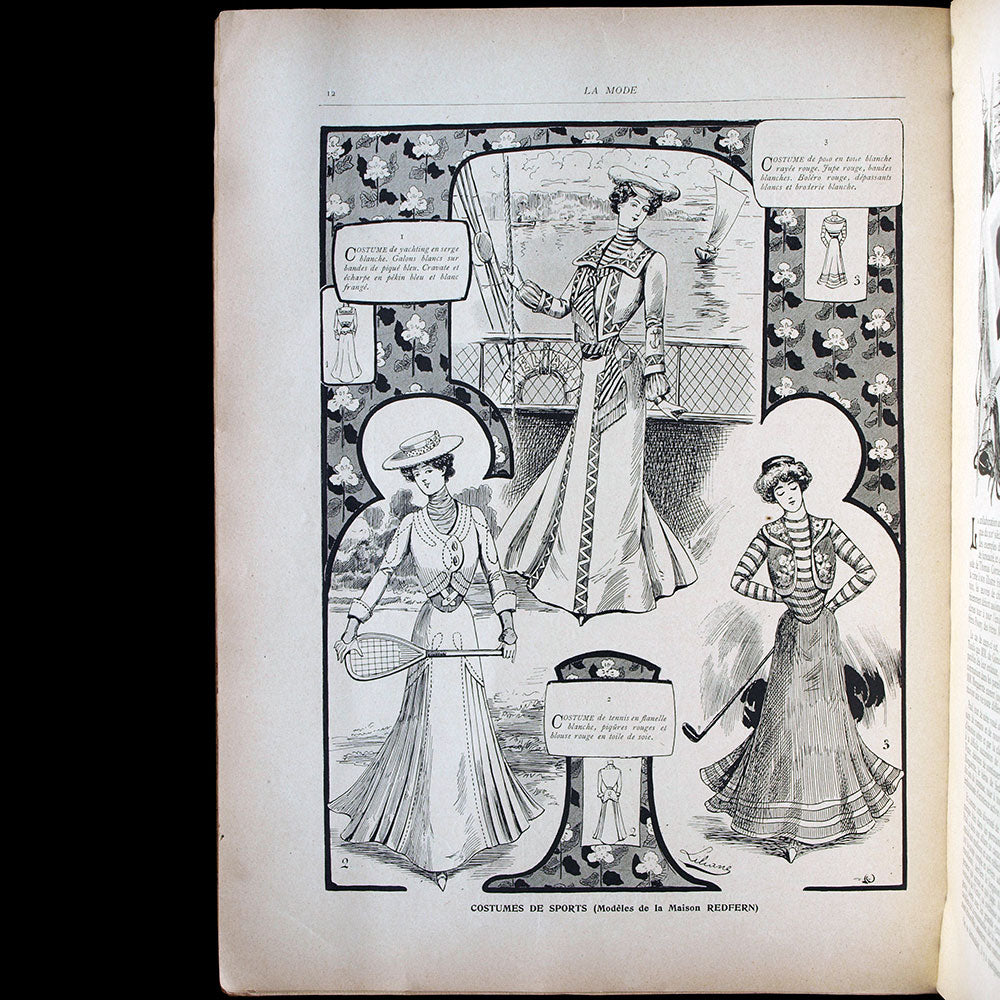 La Mode, revue professionnelle des modes de Paris, été 1901