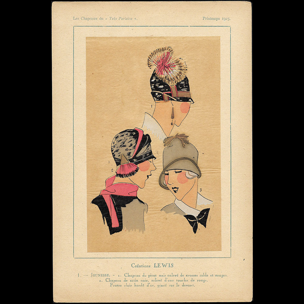 Les Chapeaux du Très Parisien (Printemps 1925)