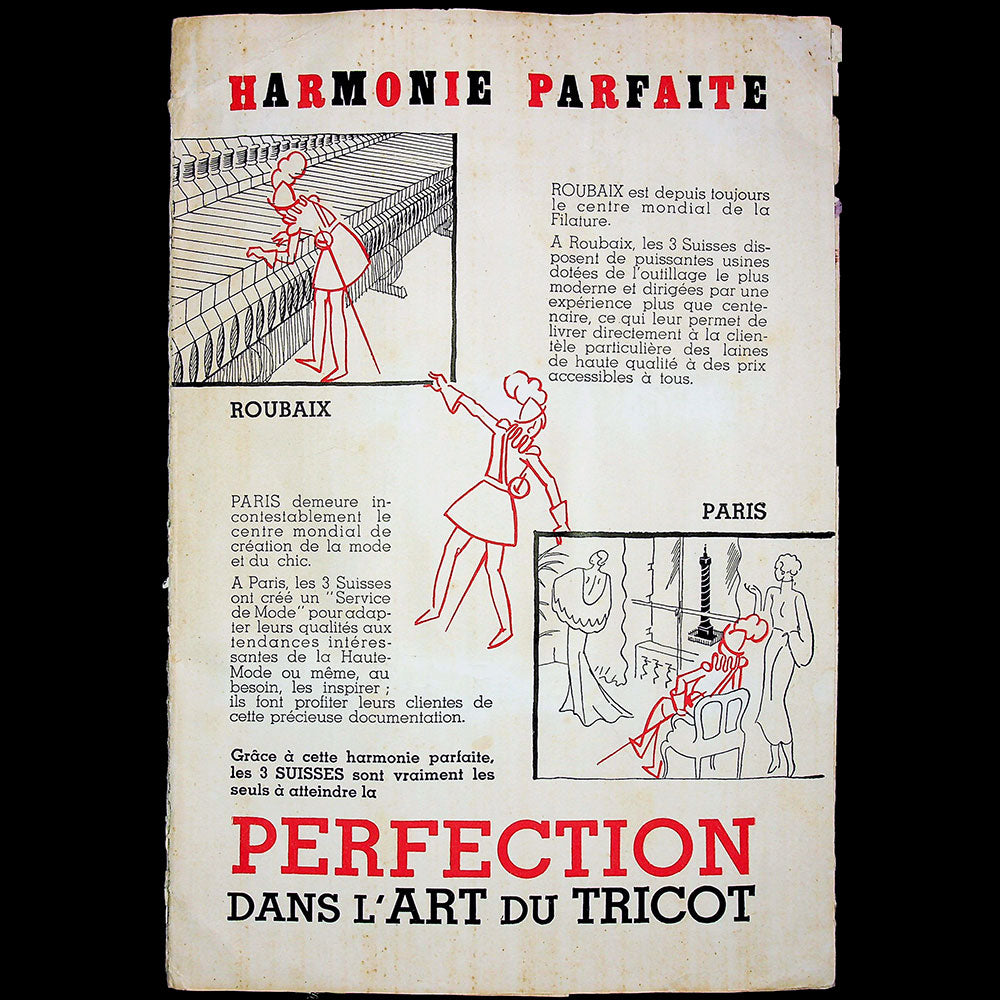 Les Trois Suisses vous présentent leur nouvelle collection (1937)
