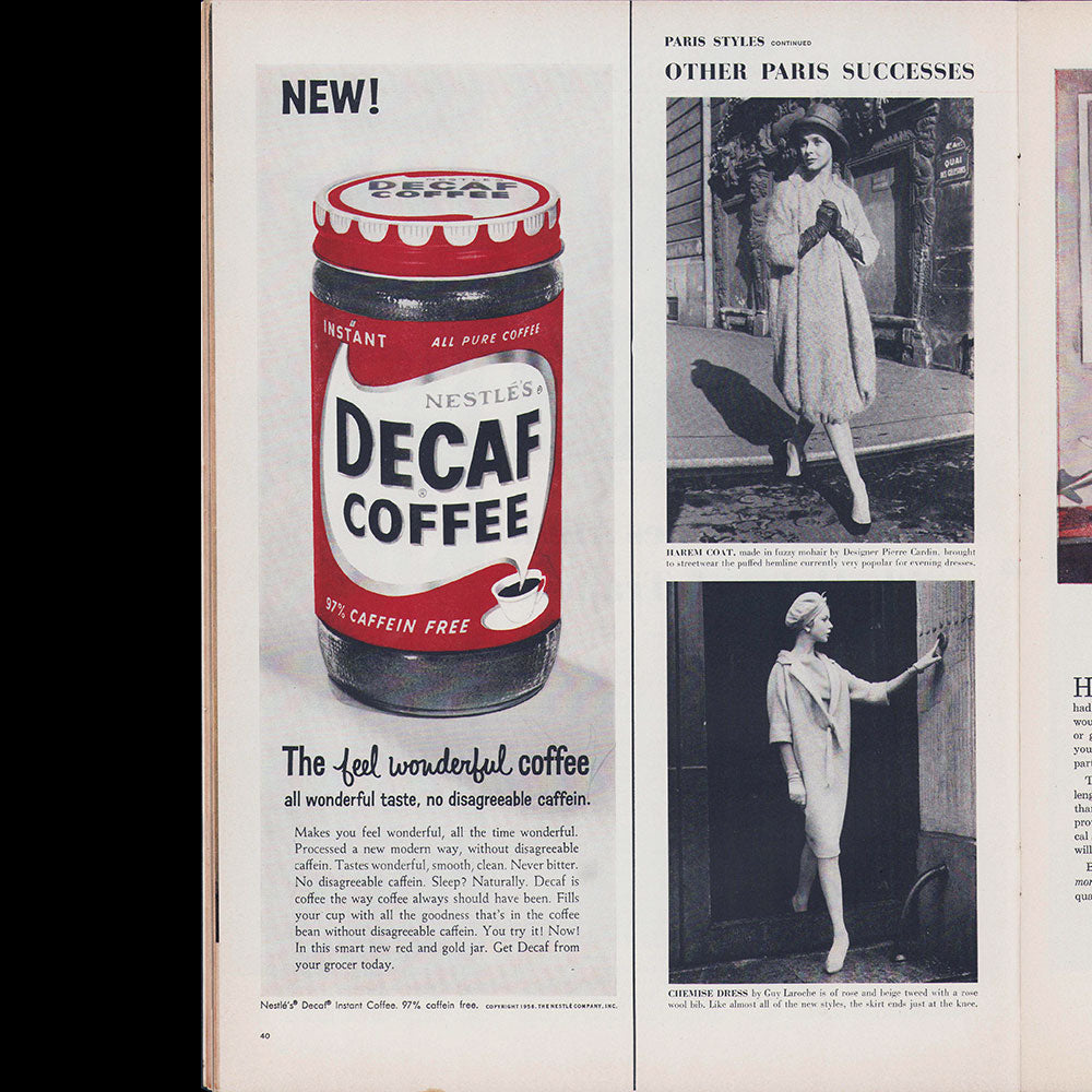 Life - Dior's heir flies high with Help of trapeze (March 3rd 1958)