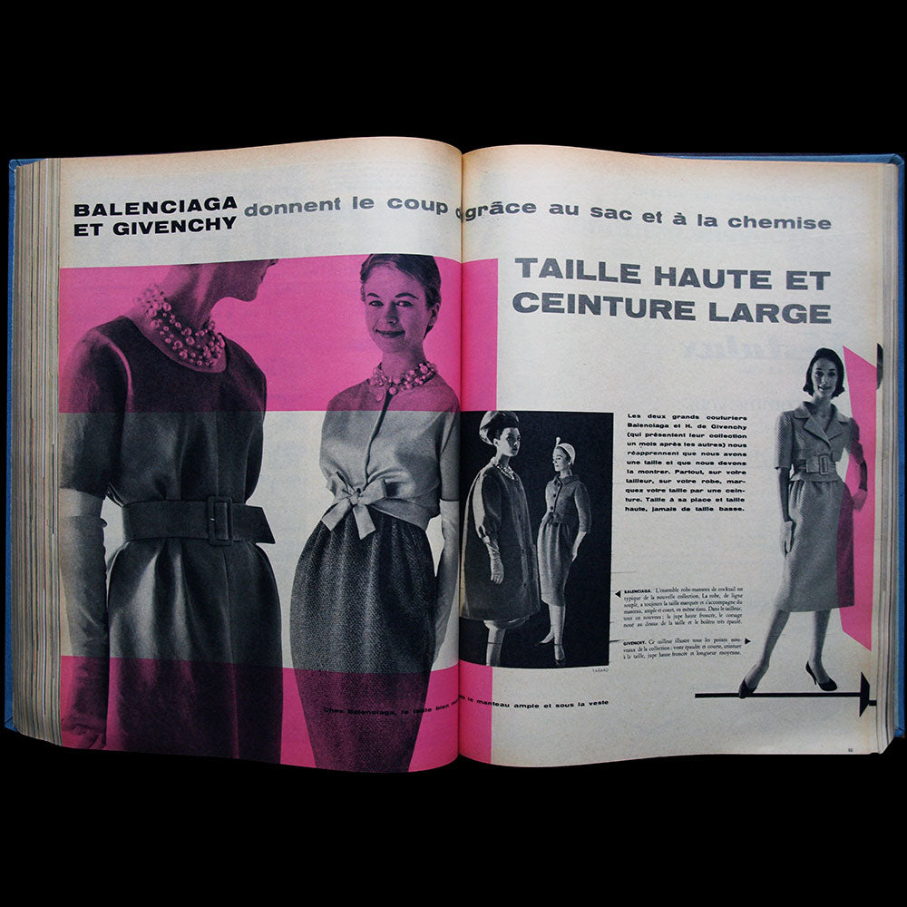 Marie-Claire (1er semestre 1958) - "Yves Saint-Laurent, 21 ans, jouera sur une collection son avenir et la maison Dior"