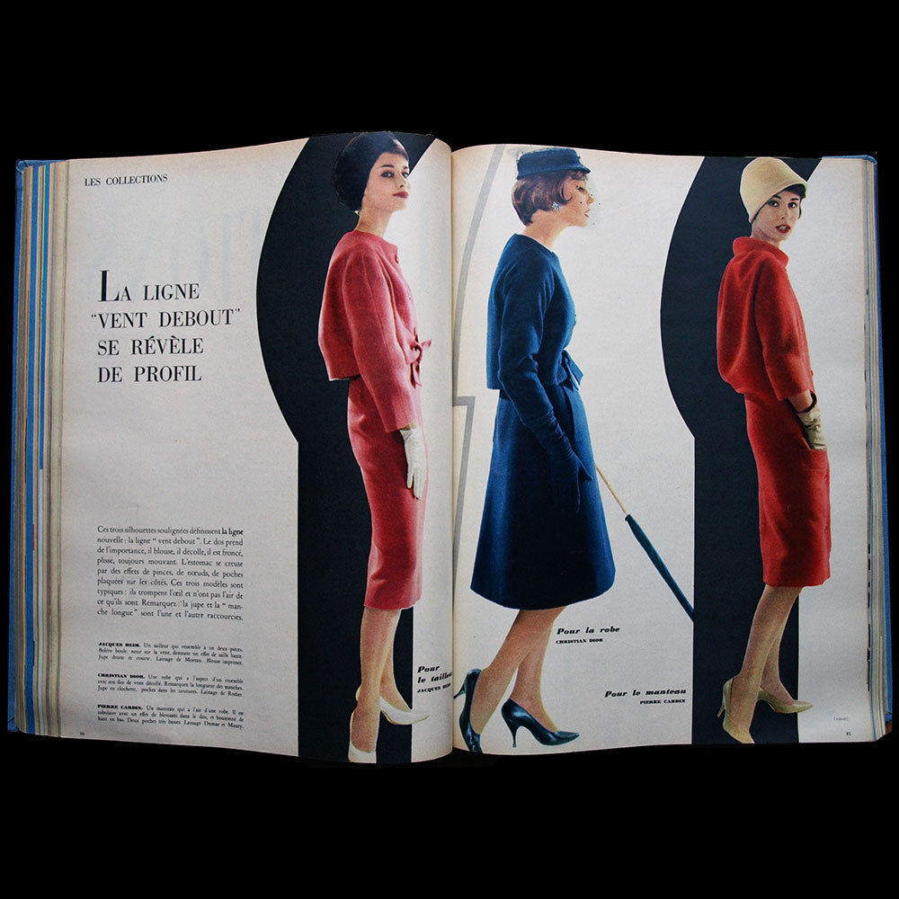 Marie-Claire (1er semestre 1958) - "Yves Saint-Laurent, 21 ans, jouera sur une collection son avenir et la maison Dior"