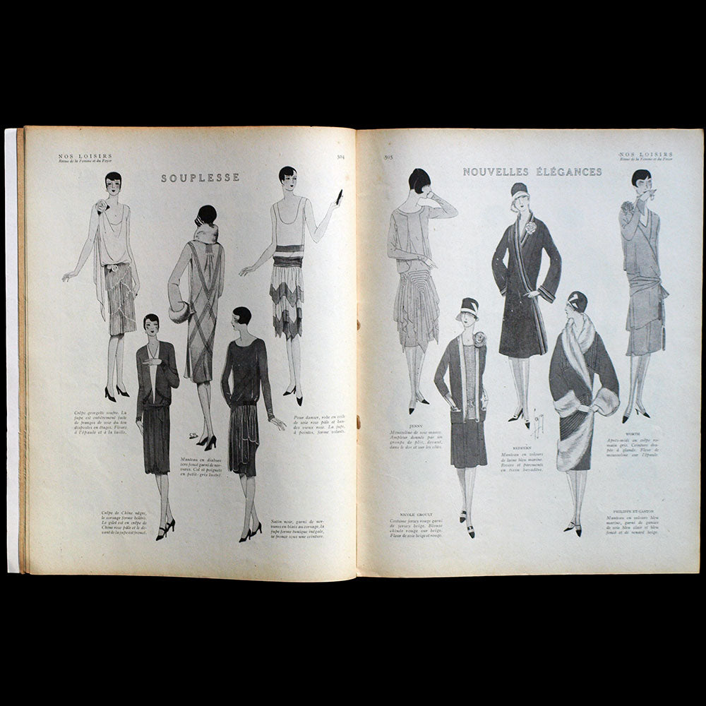 Nos Loisirs, (novembre 1927), couverture de Robert Mahias