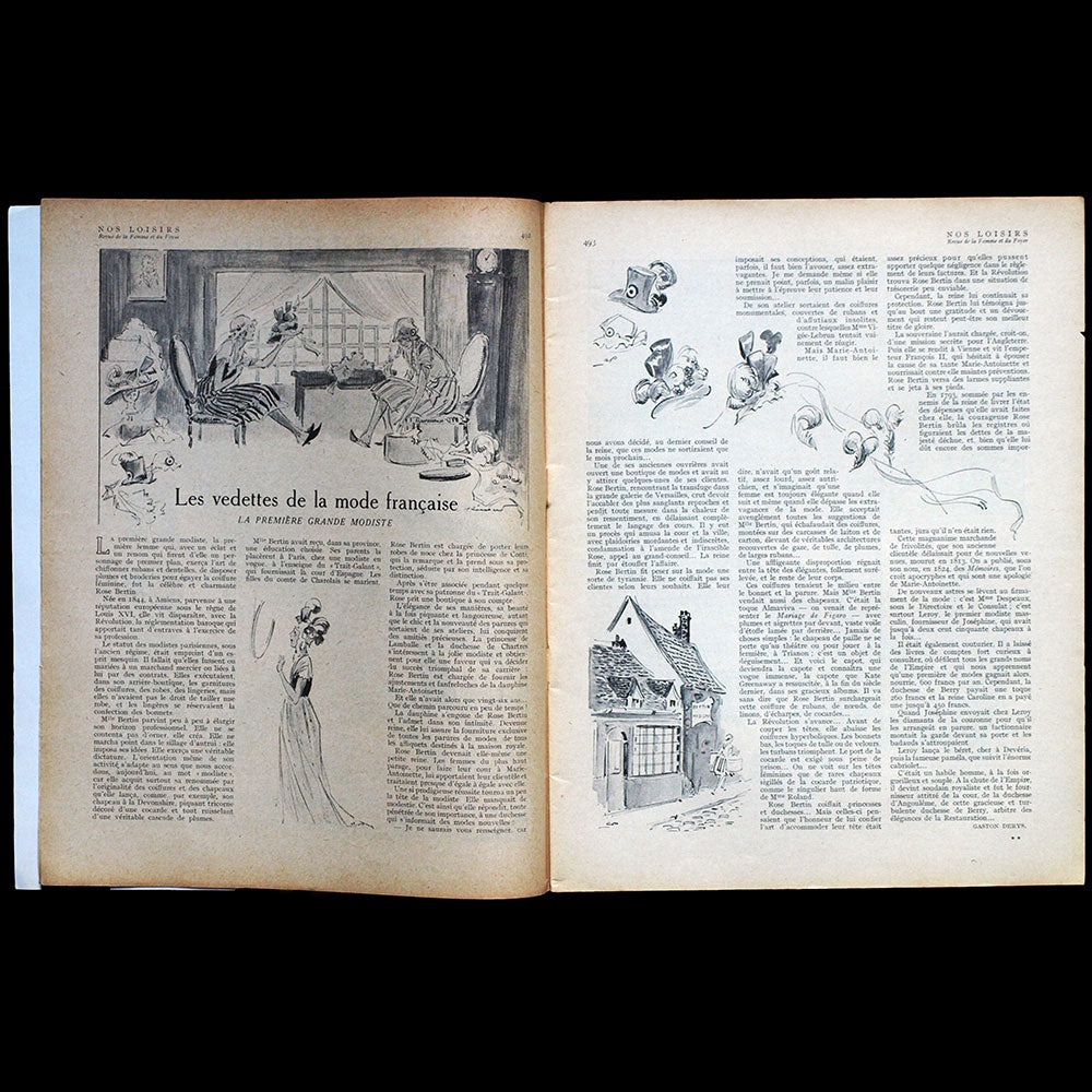 Nos Loisirs, (novembre 1927), couverture de Robert Mahias