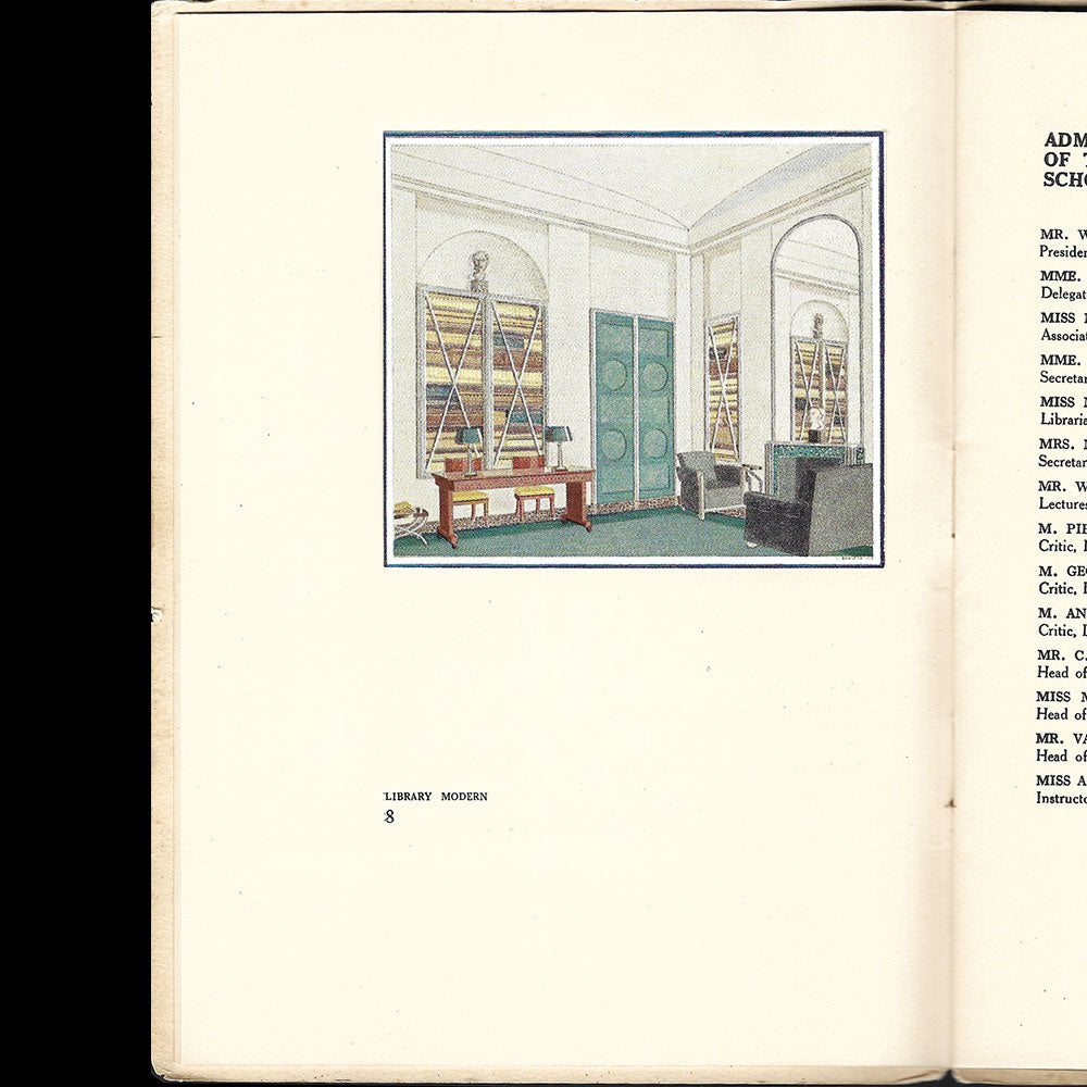New York School of Applied Arts - Paris Ateliers, course guide 1932