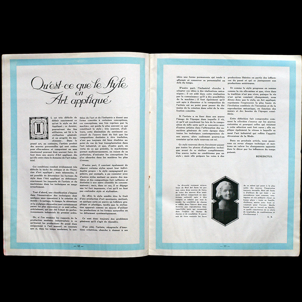 Parures, revues des Industries de la Mode, n°2, juillet-août 1926