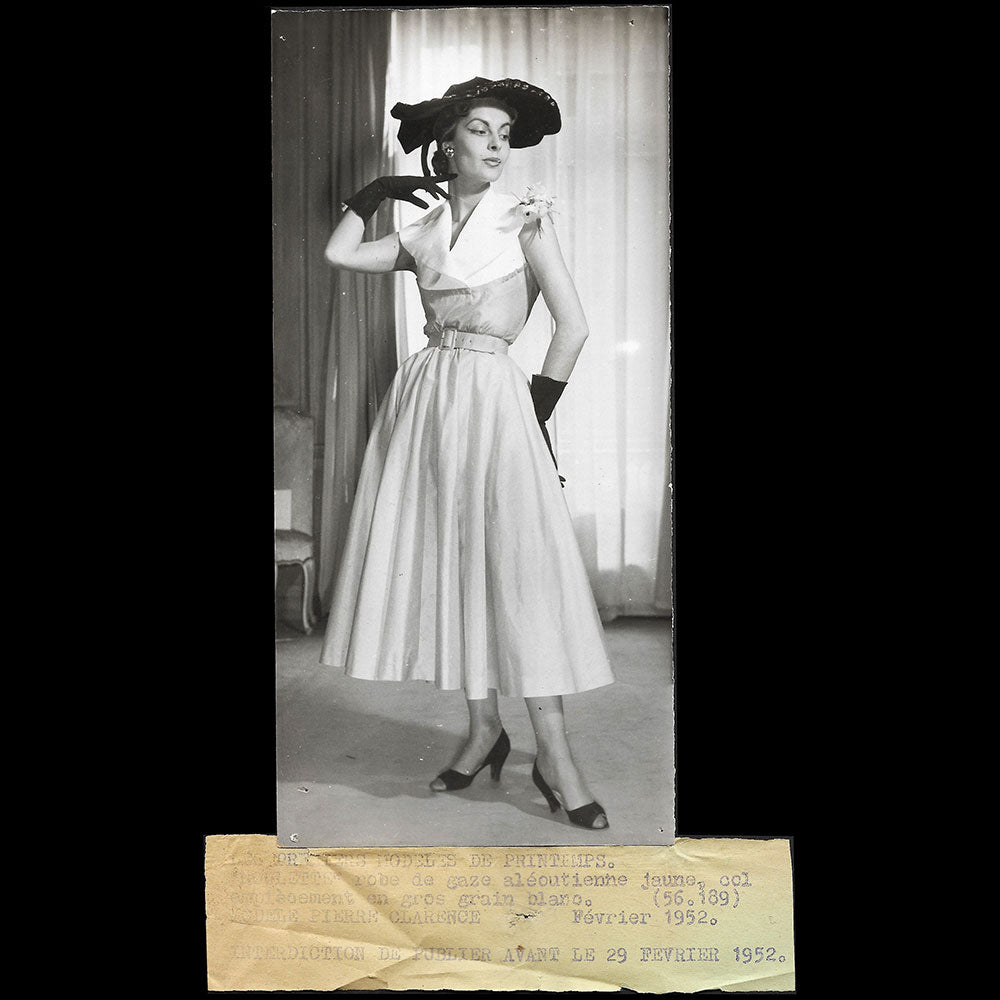 Pierre Clarence - Robes pour le printemps 1952, deux tirages d'époque