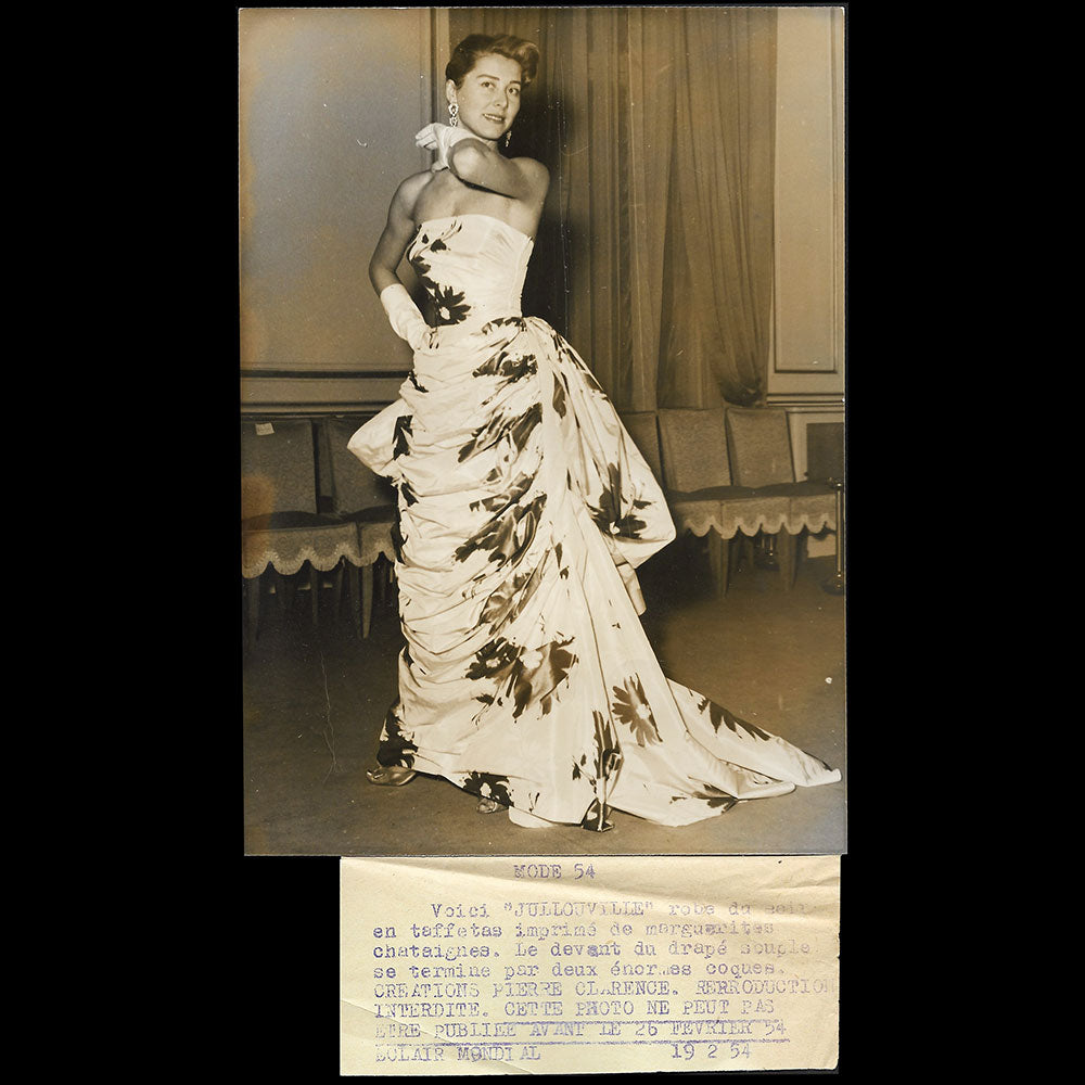 Pierre Clarence - Robe du Soir Jullouville, deux tirages d'époque (1954)