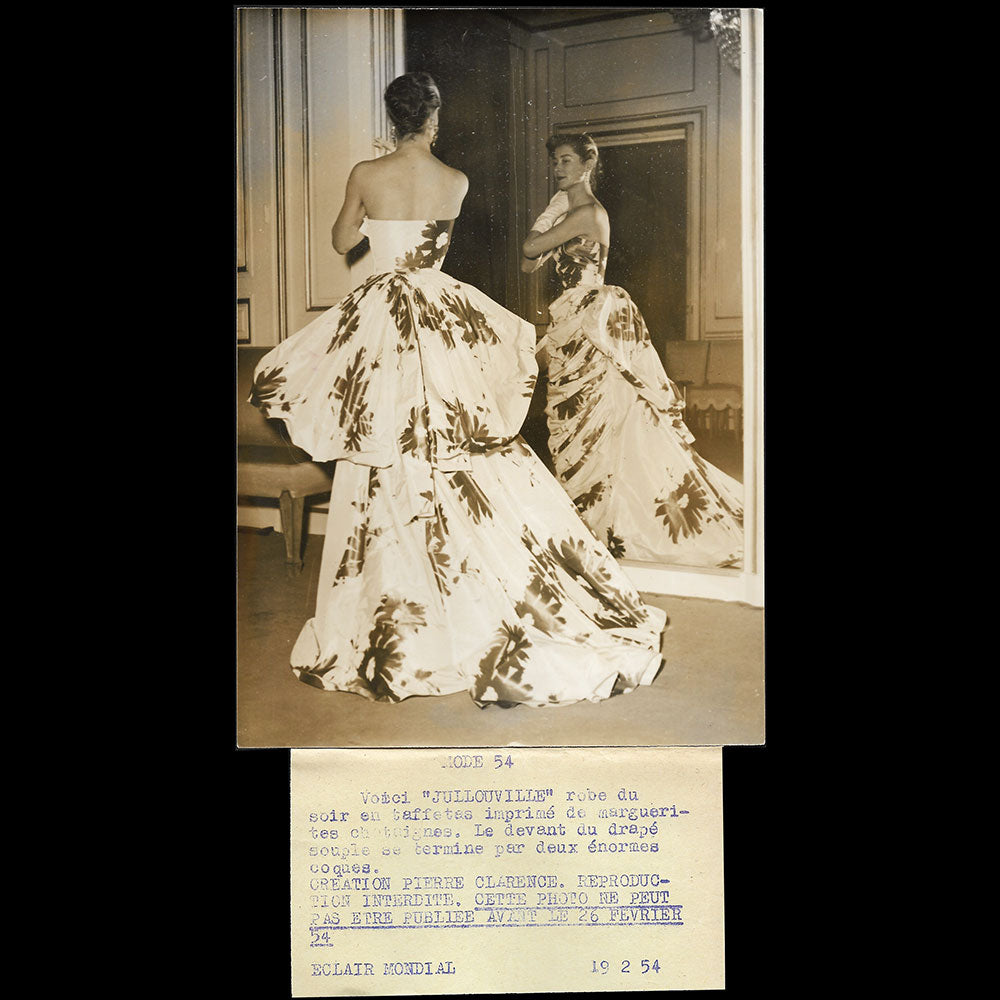 Pierre Clarence - Robe du Soir Jullouville, deux tirages d'époque (1954)