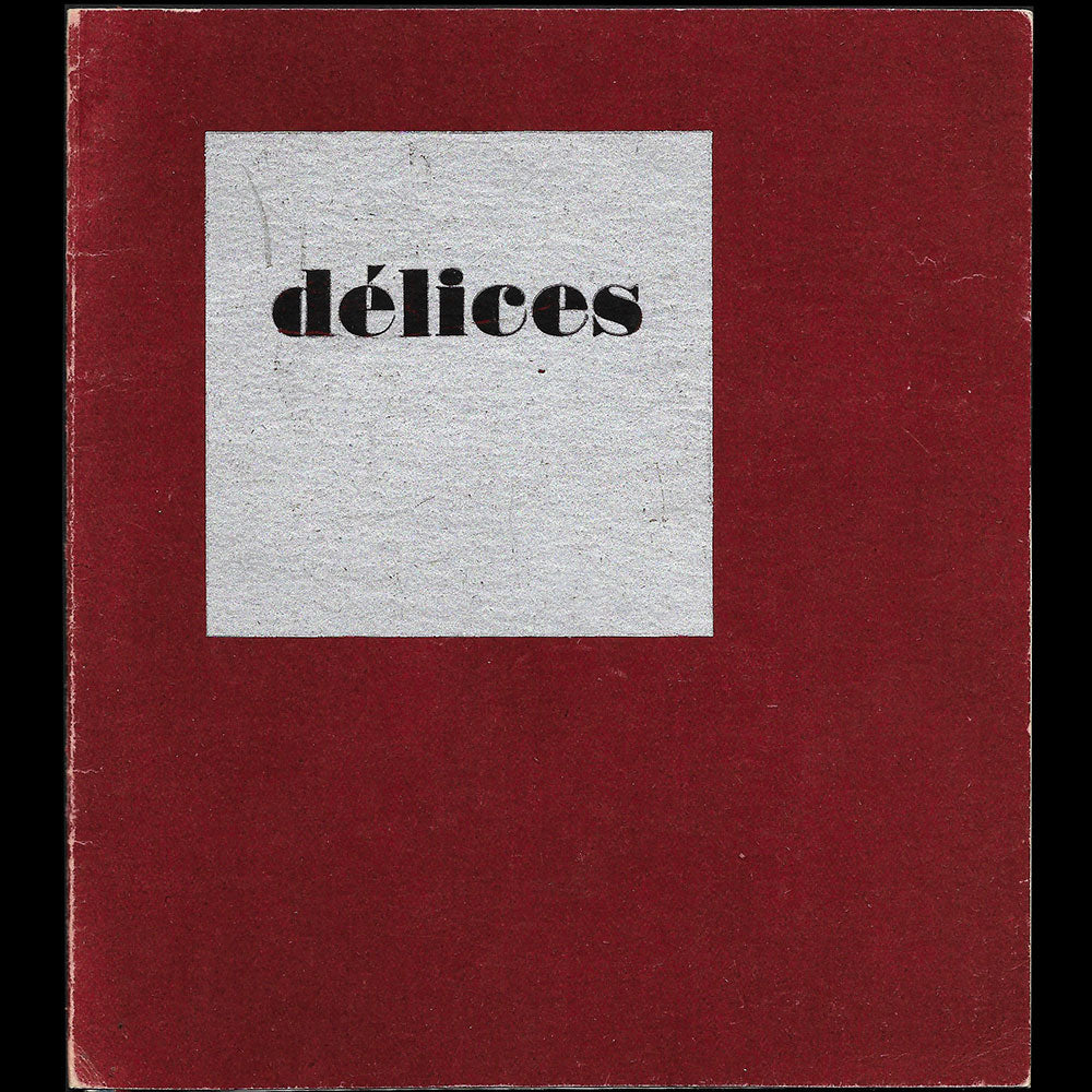 Paul Poiret - Menu d'inauguration de la péniche Délices à l'exposition des arts décoratifs (1925)