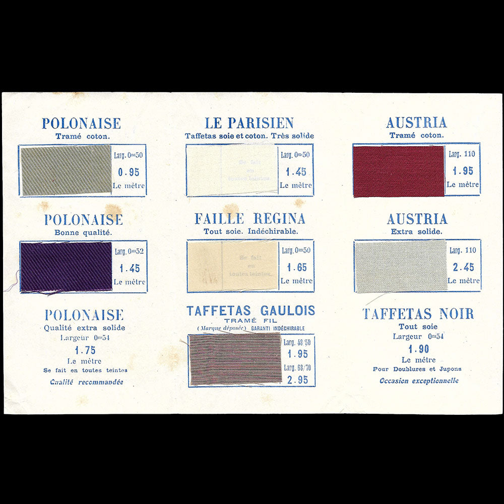 Le Printemps - Comptoir des doublures de soies (1909)