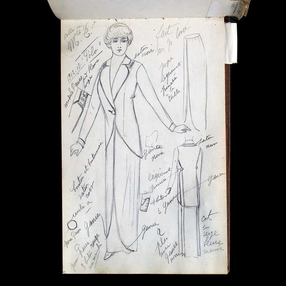 Redfern - Set of 19 designs for winter 1912-1913