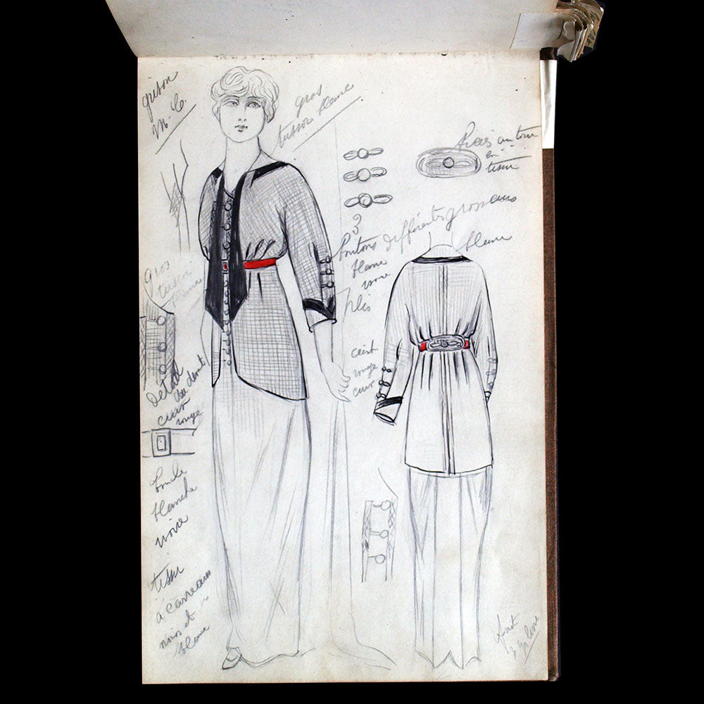 Redfern - Set of 19 designs for winter 1912-1913