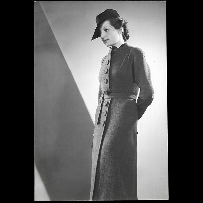 Robert Piguet - Robe en lainage, tirage de Luigi Diaz (circa 1937)