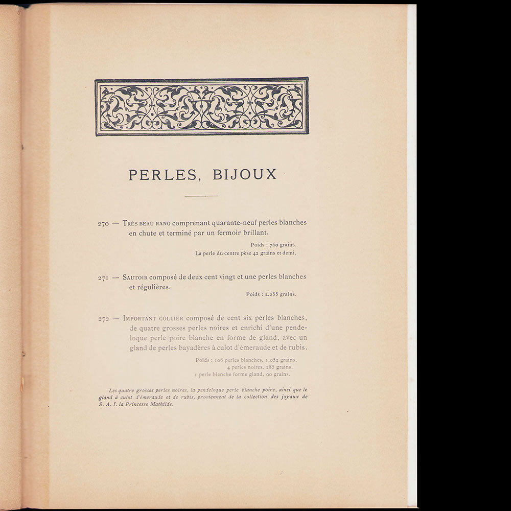 Catalogue de vente de la collection Roussel (1912)