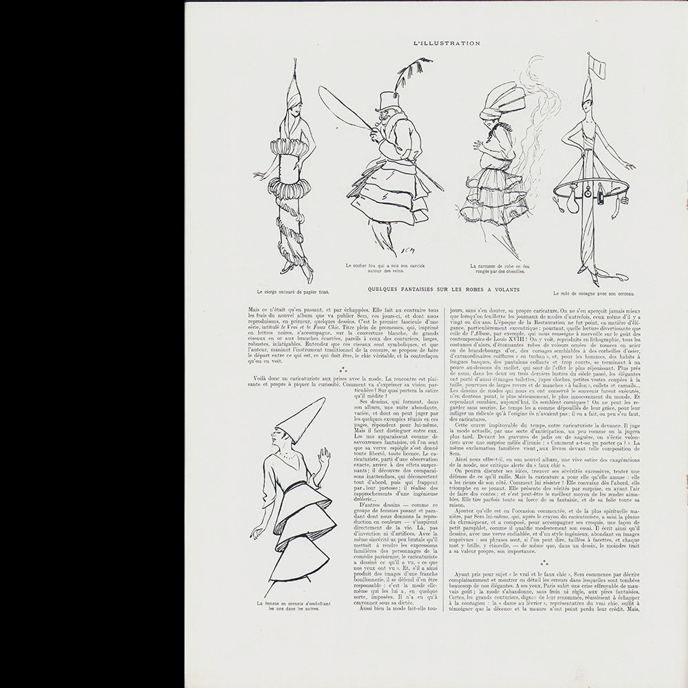 SEM - L’Illustration, 28 mars 1914 : Le Vrai et le Faux Chic