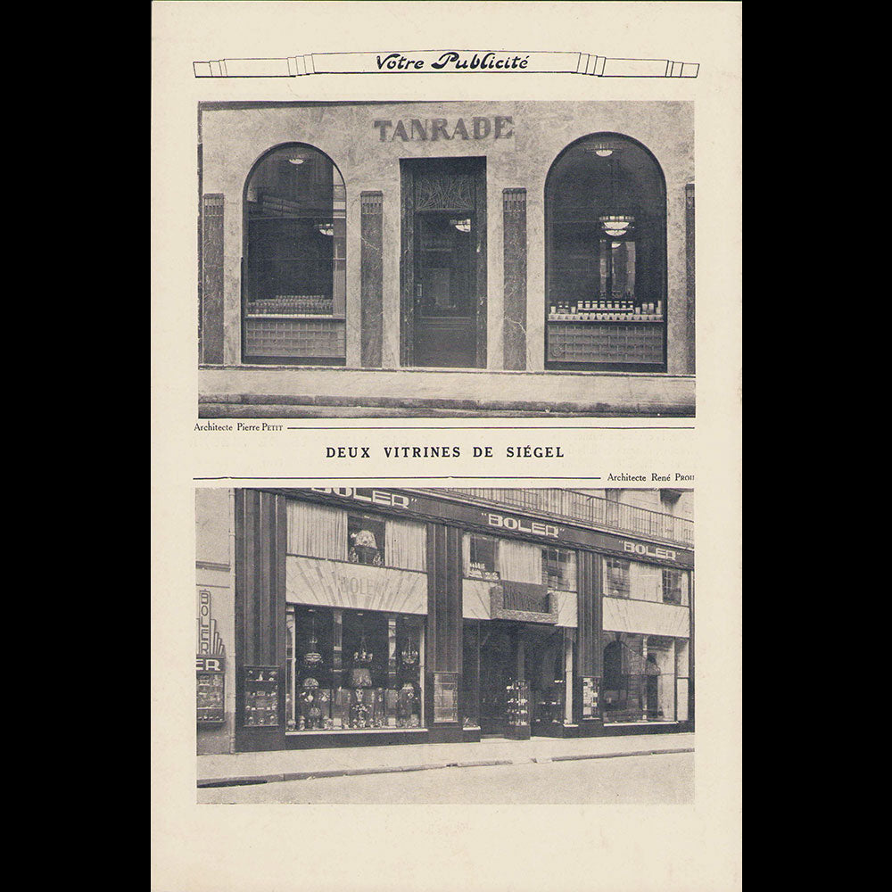 Siégel - Votre Publicité, L'Art dans l'étalage (circa 1927)