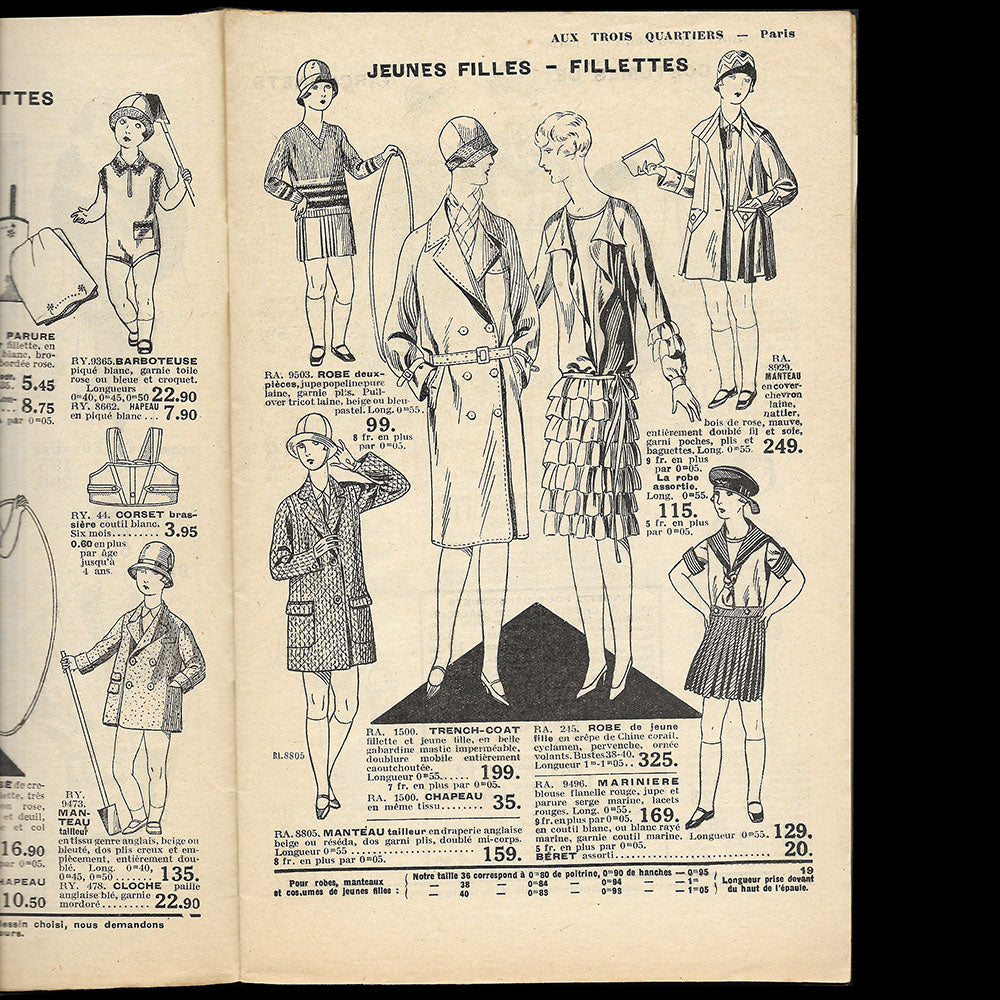 Trois Quartiers - Catalogue de l'été 1928