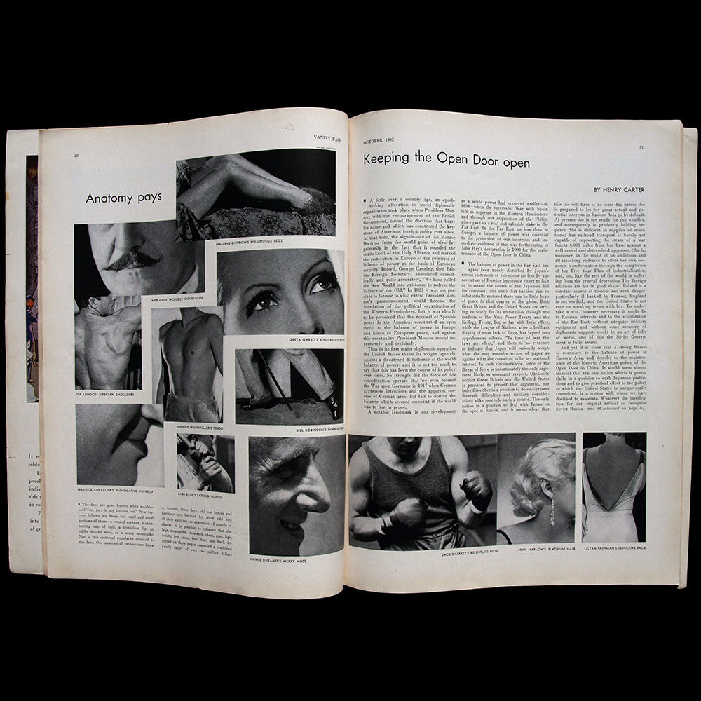 Vanity Fair, octobre 1932, couverture de Covarrubias