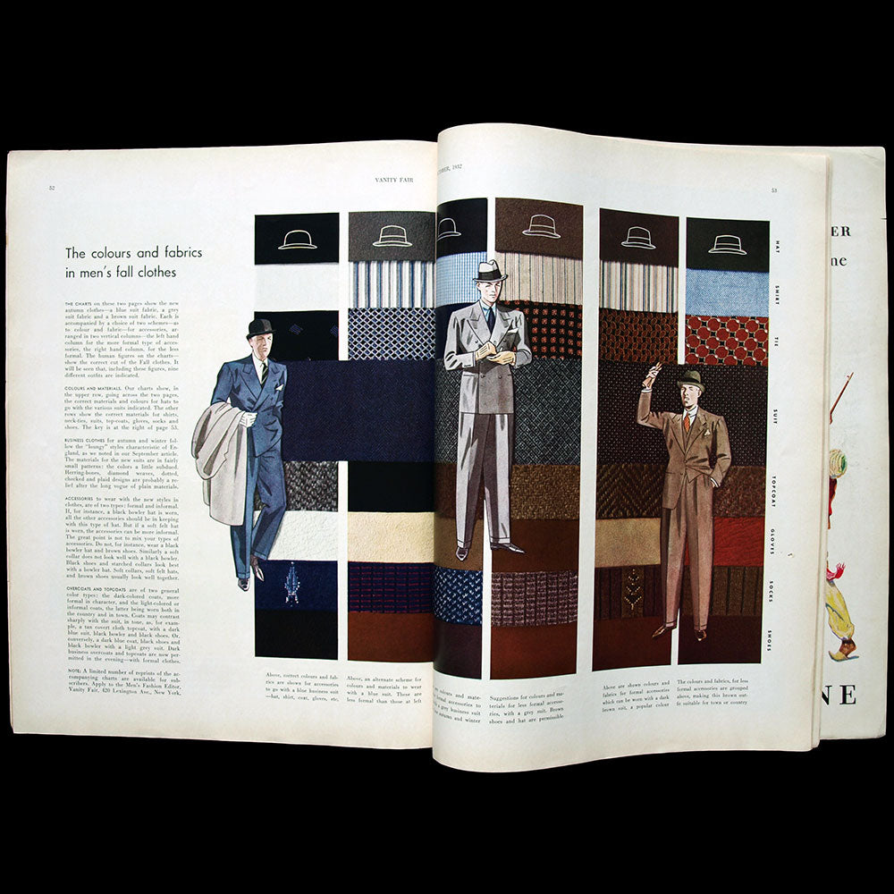 Vanity Fair, octobre 1932, couverture de Covarrubias