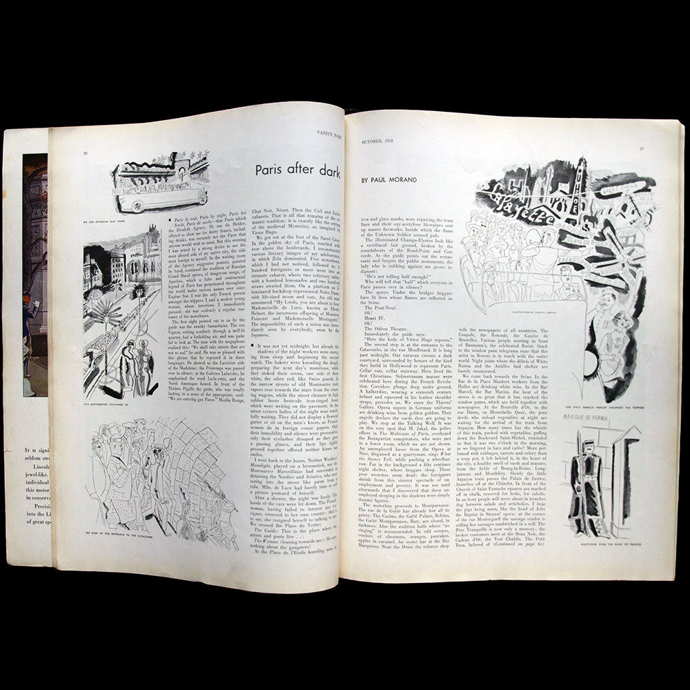 Vanity Fair, octobre 1932, couverture de Covarrubias