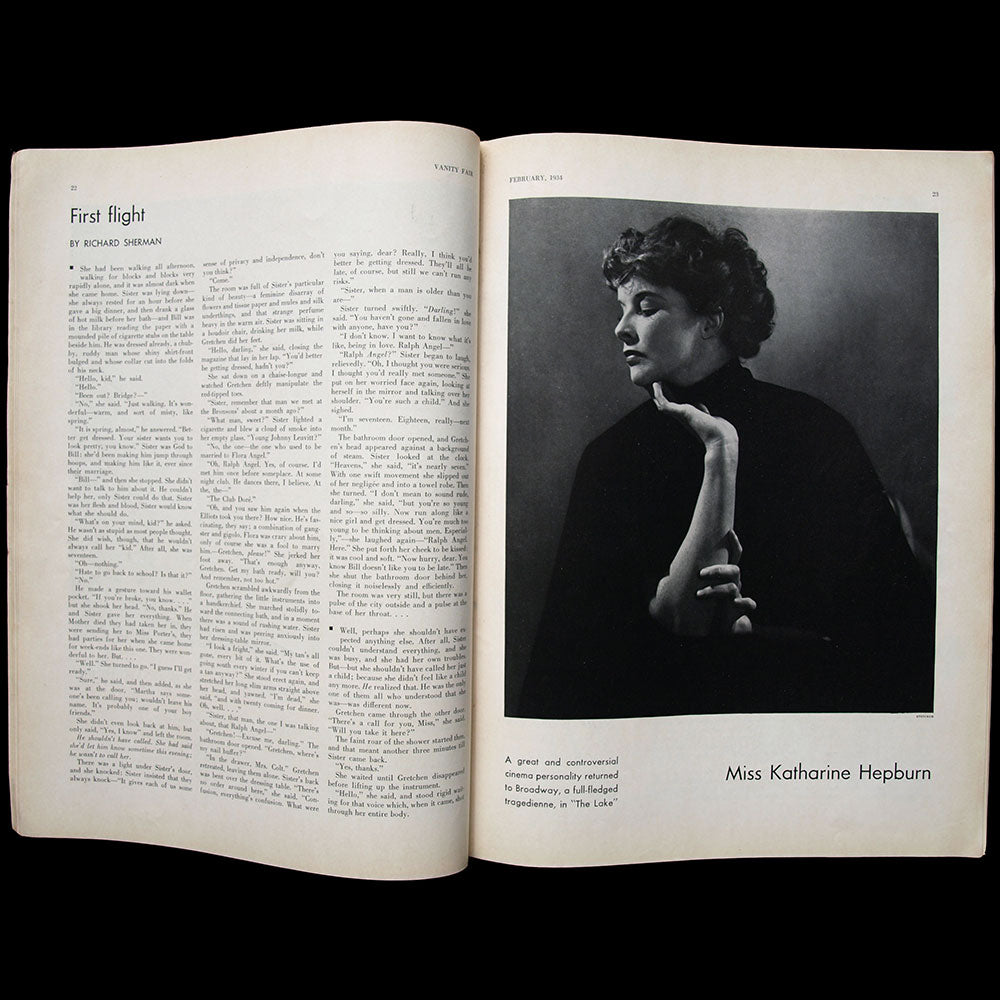 Vanity Fair, février 1934, couverture de Leon Carlin