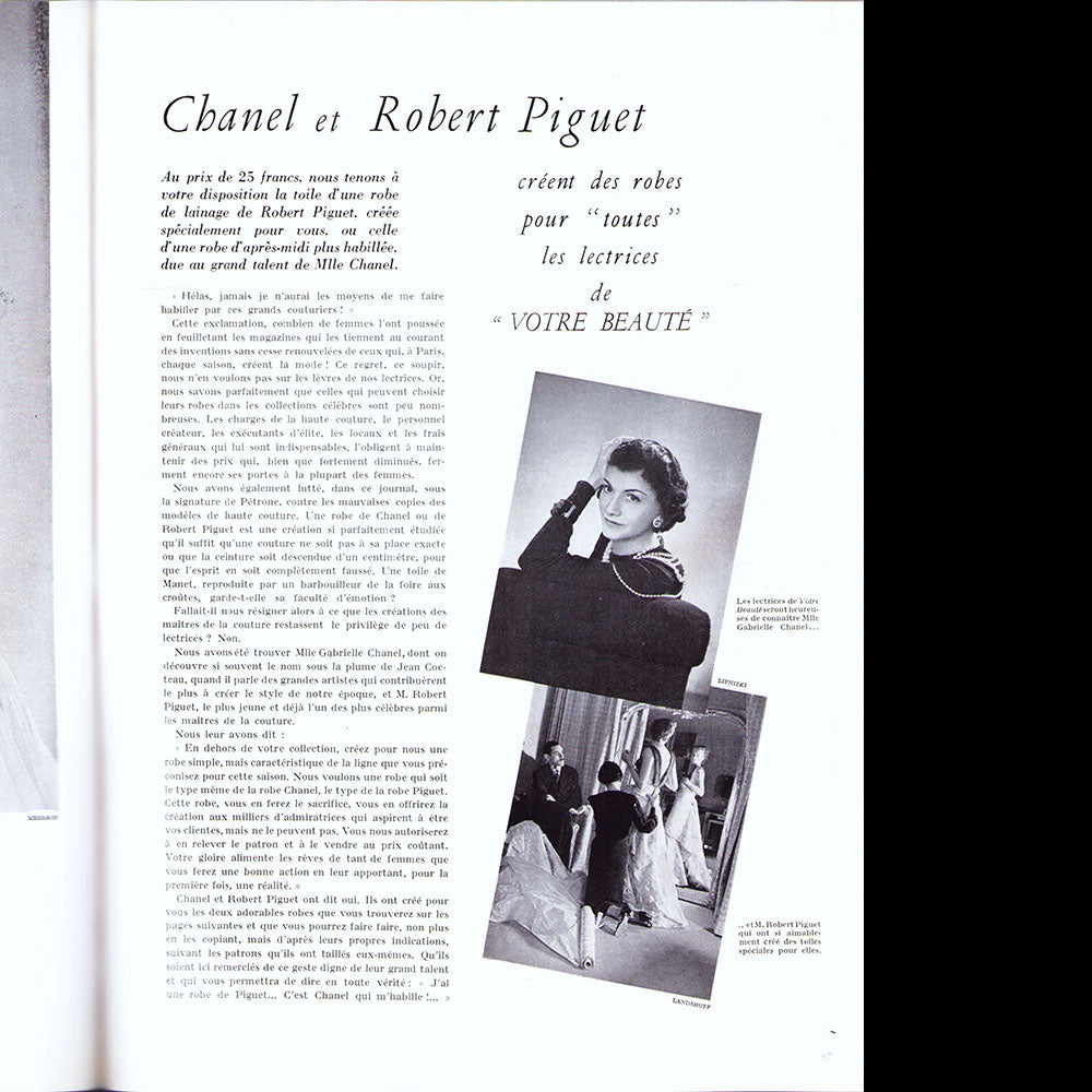 Votre Beauté, Décembre 1936