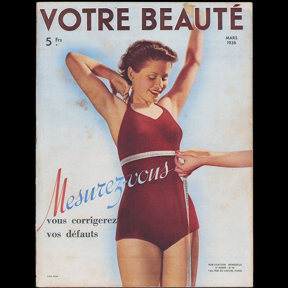 Votre Beauté, mars 1936, couverture de Dora Maar