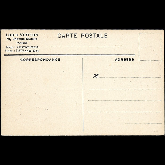 Vuitton - Correspondance Vuitton, carte illustrée par Grignon (1914)