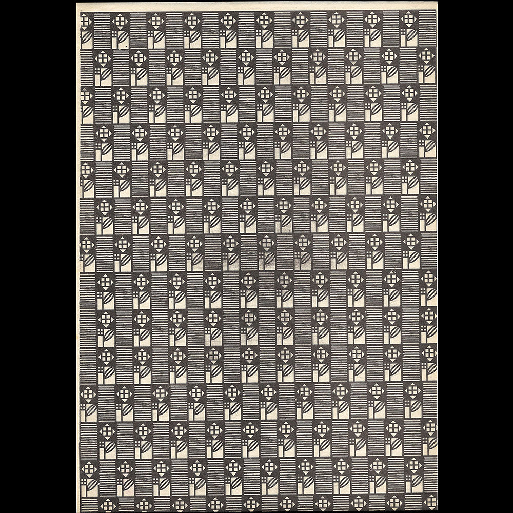 Wiener Werkstätte - Composition aux roses par Josef Hoffmann et Koloman Moser (1905)